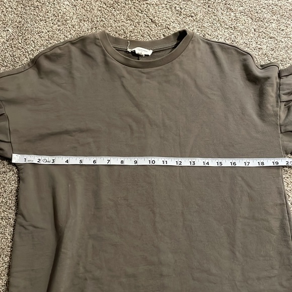 BeachLunchLounge Green cotton bell sleeve tshirt dress Size Small - Picture 9 of 9